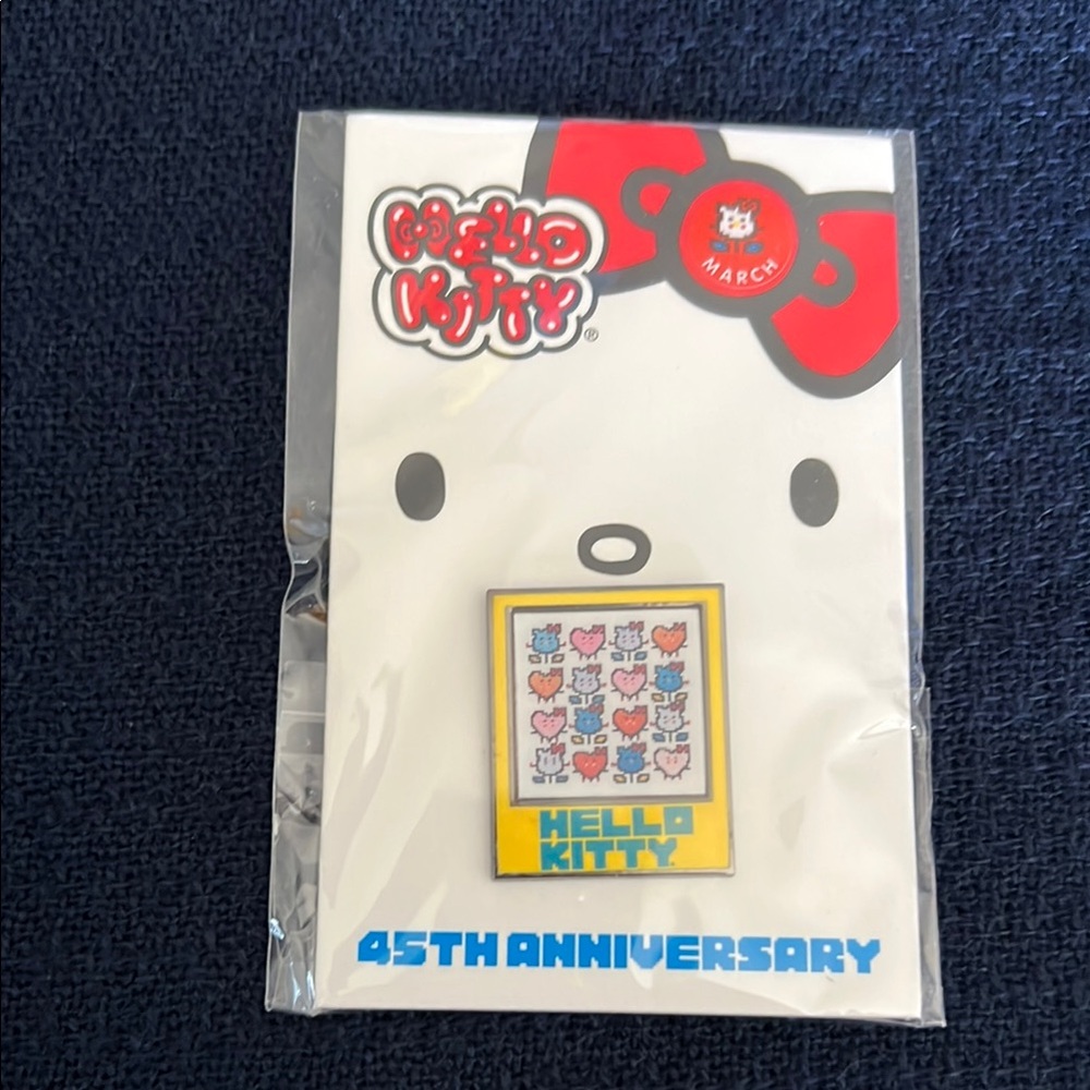 Sanrio Hello Kitty Brooch - Yellow and Blue
